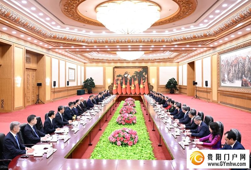 习近平同越共中央总书记、国家主席苏林举行会谈(图2)