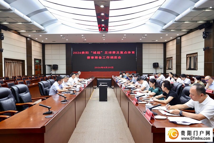 王宏主持召开2026贵阳“城超”足球赛及重点体育赛事筹备工作调度会(图1)