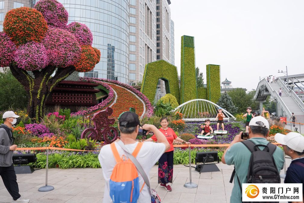 走近北京的国庆花坛(图8)