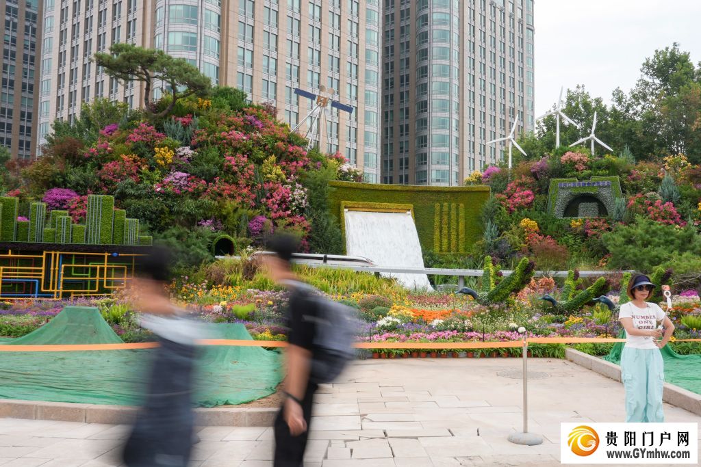 走近北京的国庆花坛(图7)